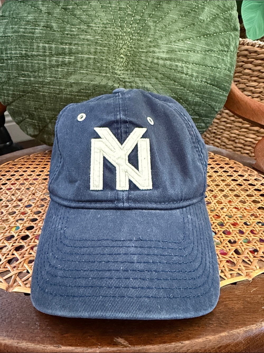 Blue Marlin Navy New York Black Yankees 1935 Adjustable Baseball Cap Hat